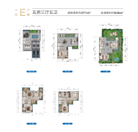 铂悦翡翠澜庭合院E户型