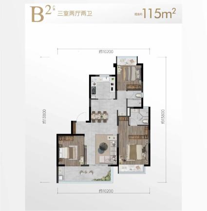 金地峯范B2户型