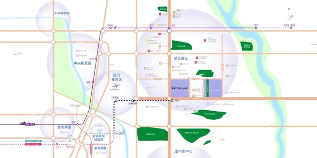 北京城建星誉BEIJING位置图