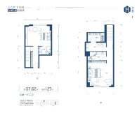 H户型建面约67.62㎡