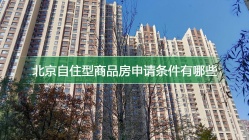 北京自住型商品房申请条件有哪些