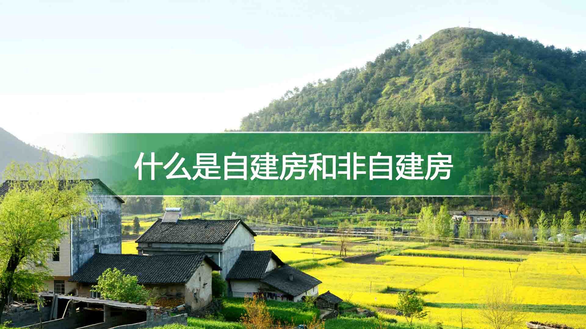 什么是自建房和非自建房