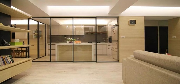 厨房玻璃门用透明玻璃还是磨砂玻璃