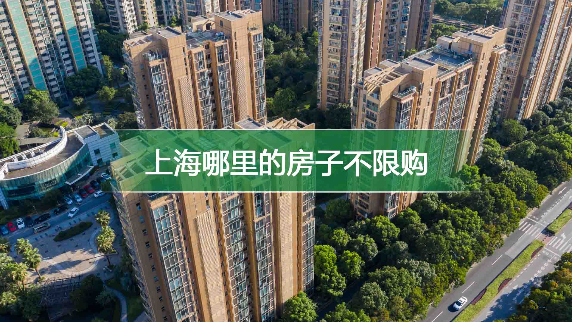 上海哪里的房子不限购