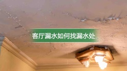 客厅漏水如何找漏水处