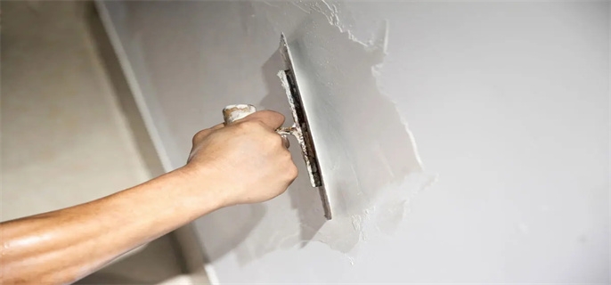 石膏粉抹墙的过程