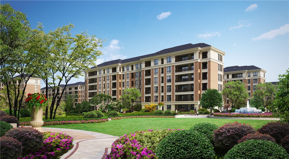 79,由31栋6层电梯洋房,以及23栋联排别墅组成.