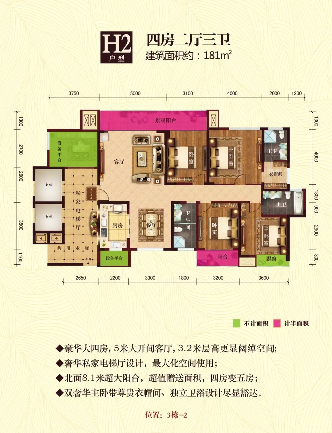 龙山诚信华府户型图图片