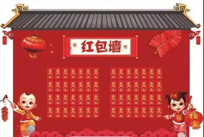 充分体会到创作的乐趣 还可以与家人共同感受 新春元宵的喜庆 红包墙