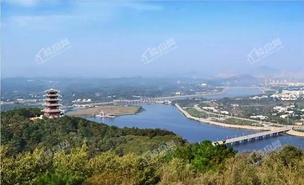 新鲜富氧,芬芳沁人空气如洗倒映如黛震雷山,琵琶山,连绵不绝蜿蜒千米