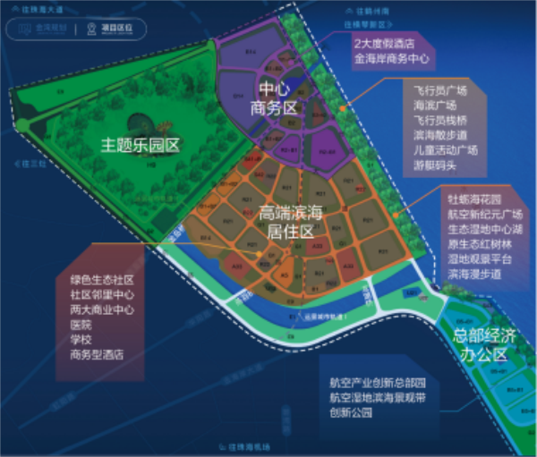 珠海金湾区最新规划图图片