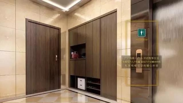 也不会有"该不该打招呼"的犹豫 享受独处的自己 舒适 电梯厅入户,是