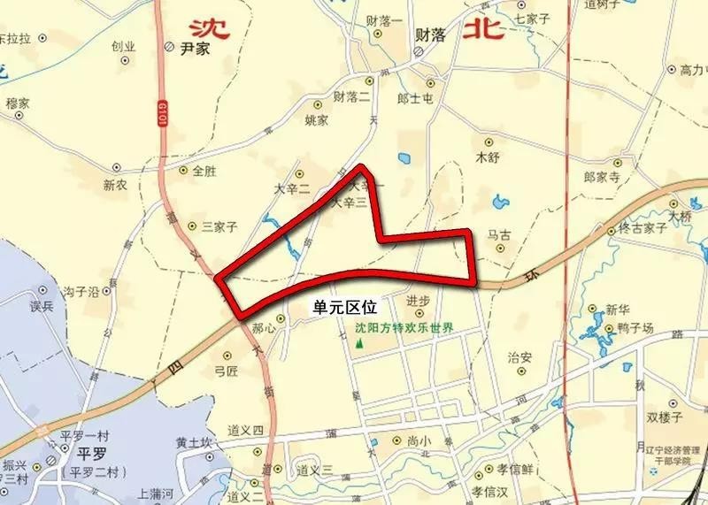 沈北新区太平洋产业园单元规划图