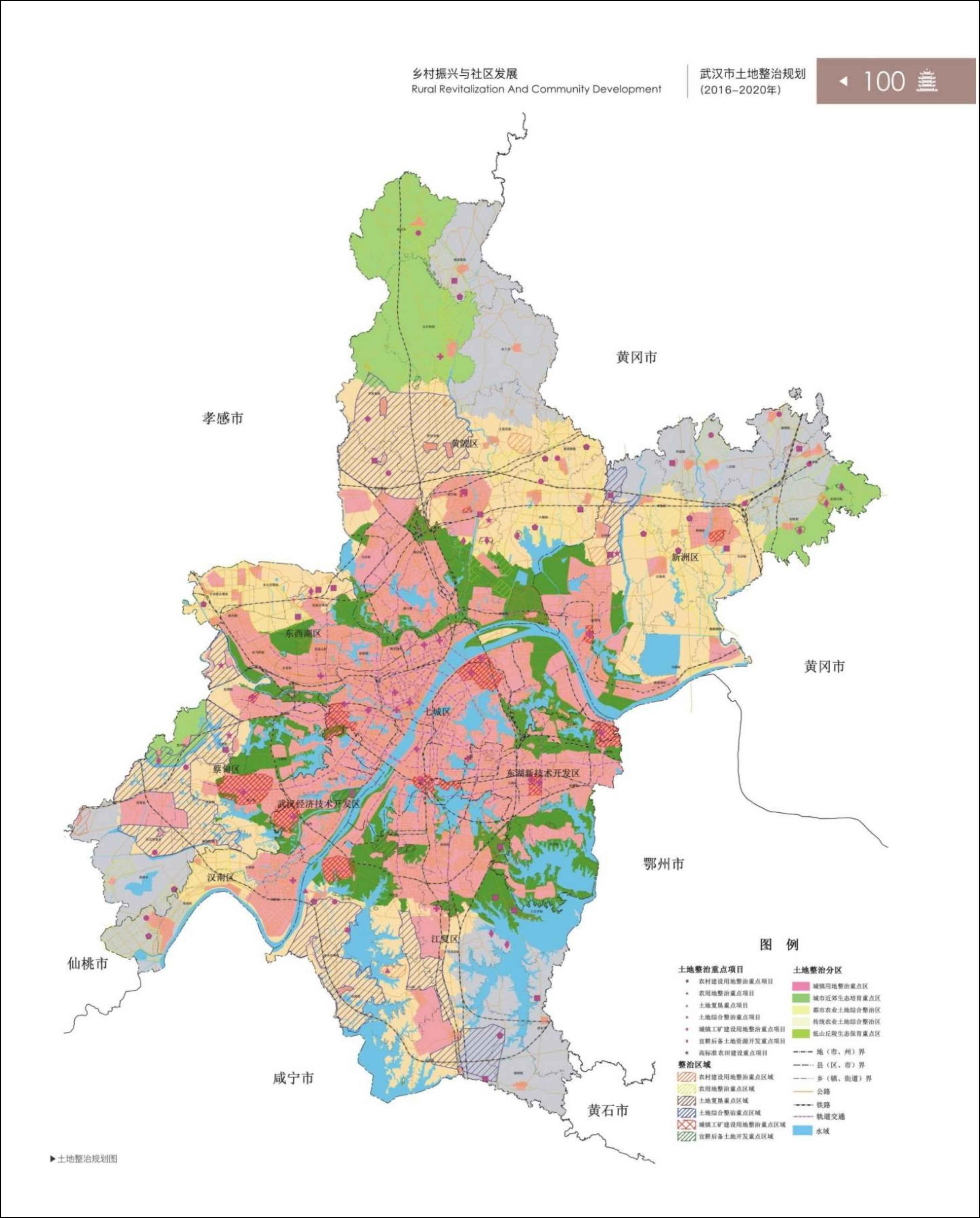最新:武汉市城市总体规划图(2019