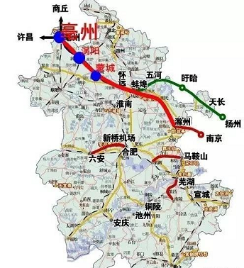 滁宁城际铁路站点图图片