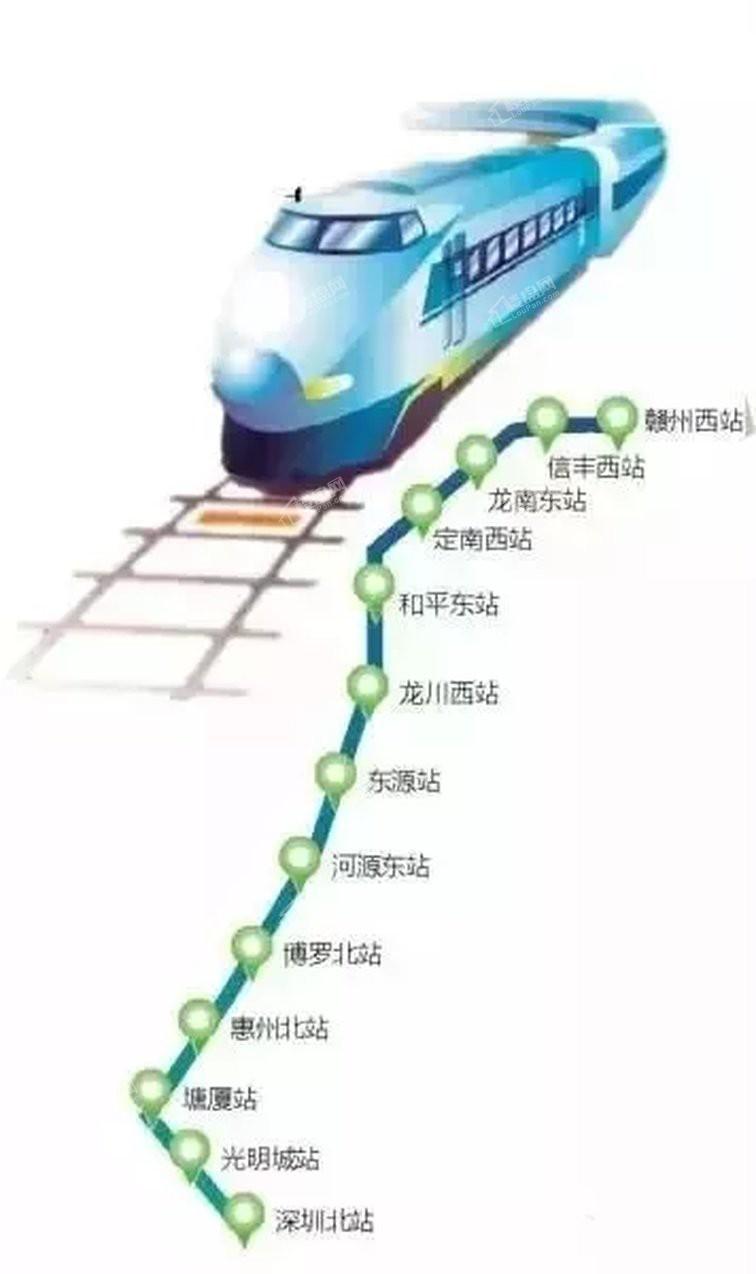 龙川西站高铁路线图图片