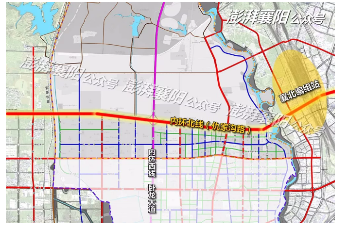 襄阳内环北线规划图图片