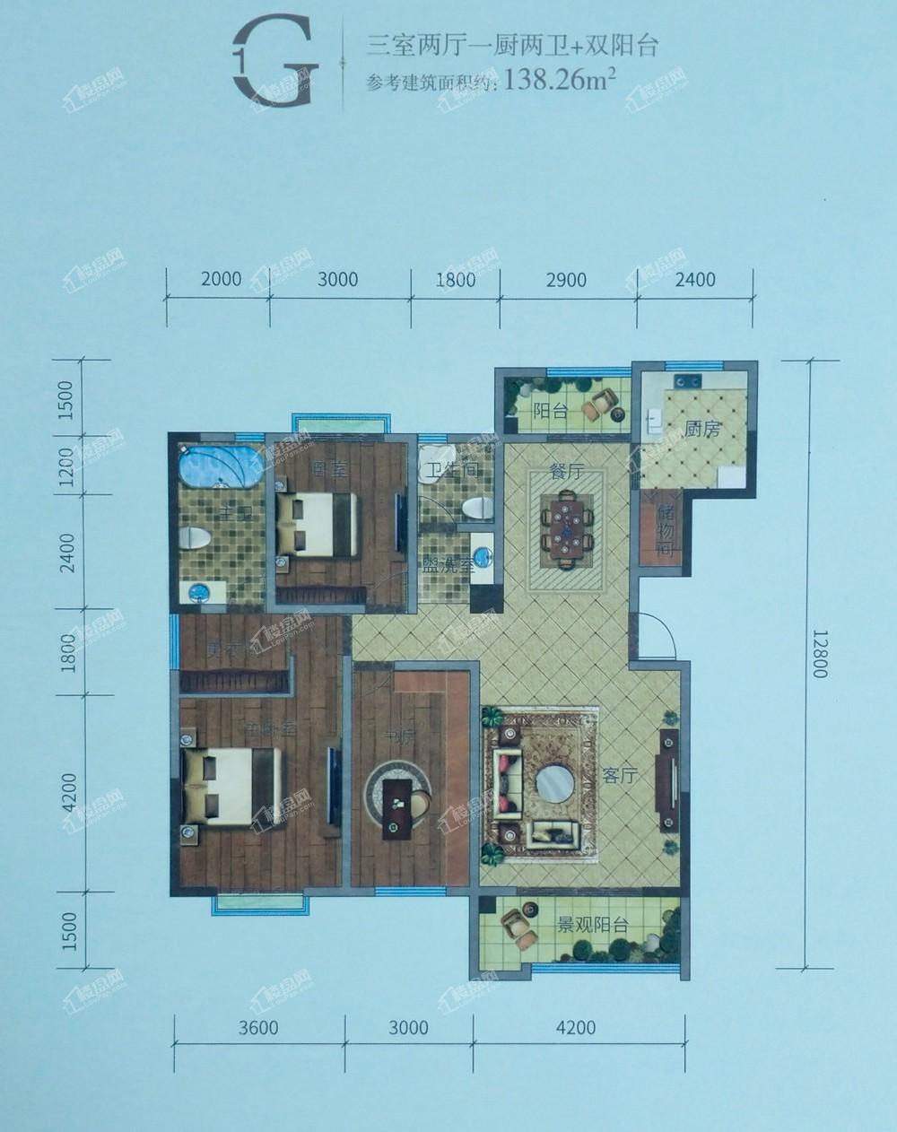 曲靖香颂美地小高层户型图