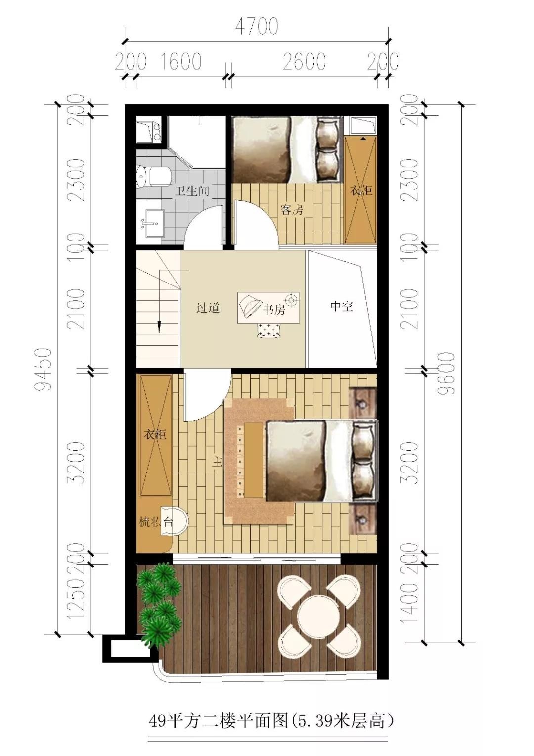 洱海寰球時代49平公寓戶型圖