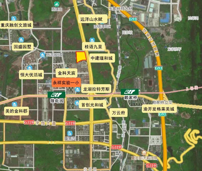 重庆西永地图高清版图片