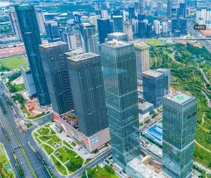 五象新区采风总部基地金融城航拍美照曝光逼格高得不止一点点