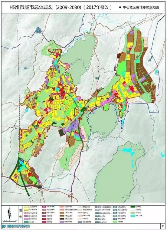 郴州市城市总体规划(2009-2030)来自郴州市规划局官网城东新区的