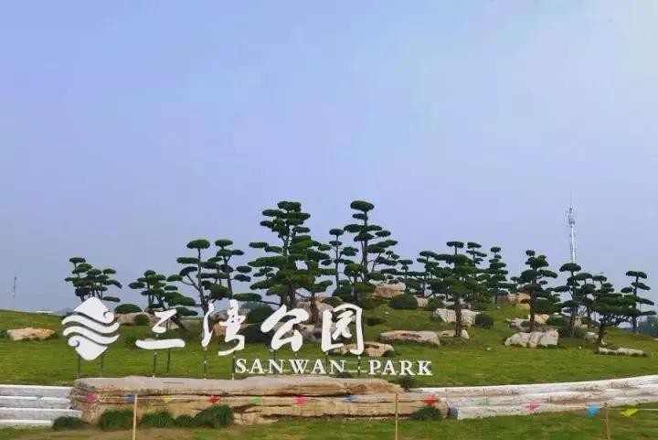 三灣溼地公園位於揚州古運河三灣段,佔地約1520畝,實現了原生態溼地