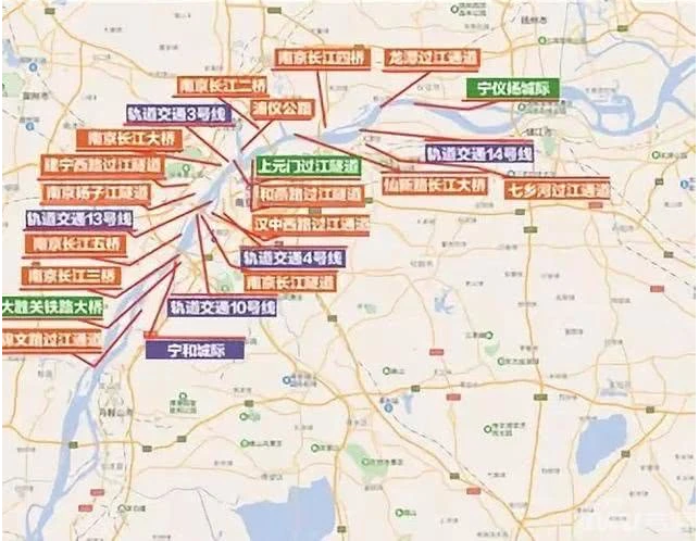 根据2035年指定的目标建设规划24条过江通道重点建设11条过江通道