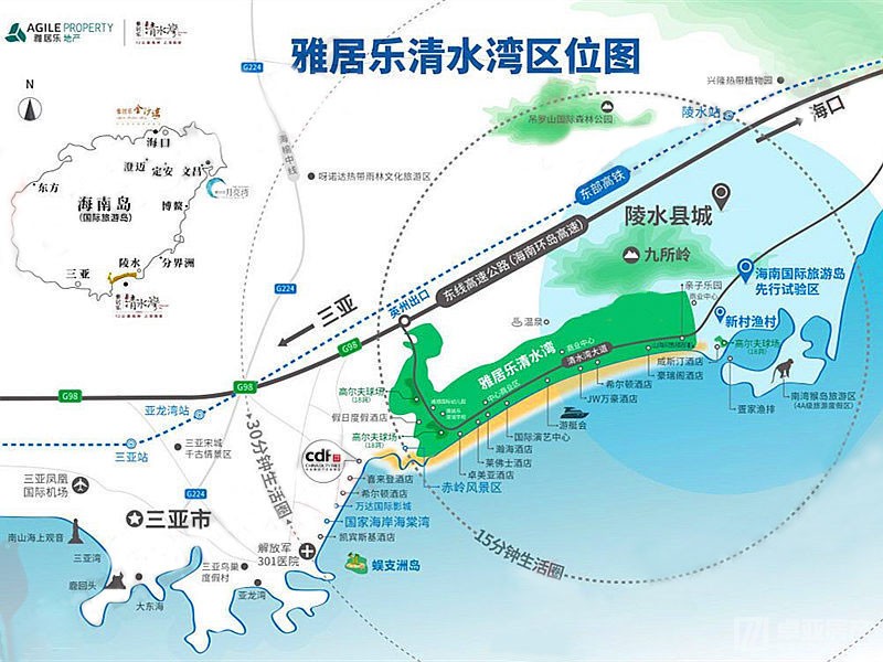 陵水香水湾地图图片