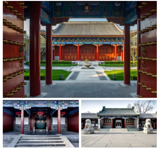 王府大门作为古代屋宇式大门至高等级,有着专属大门形制.