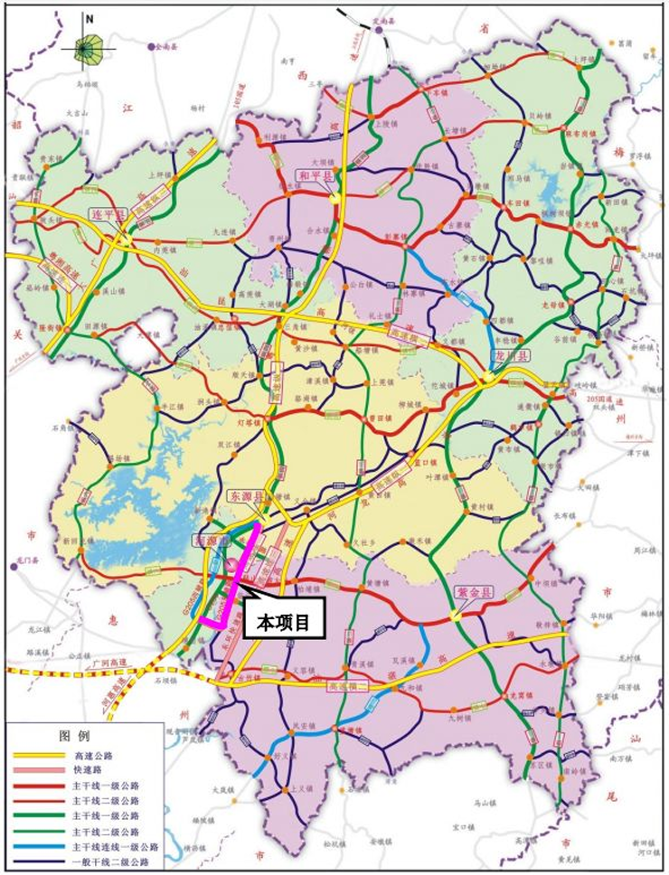 最新河源高速规划图图片