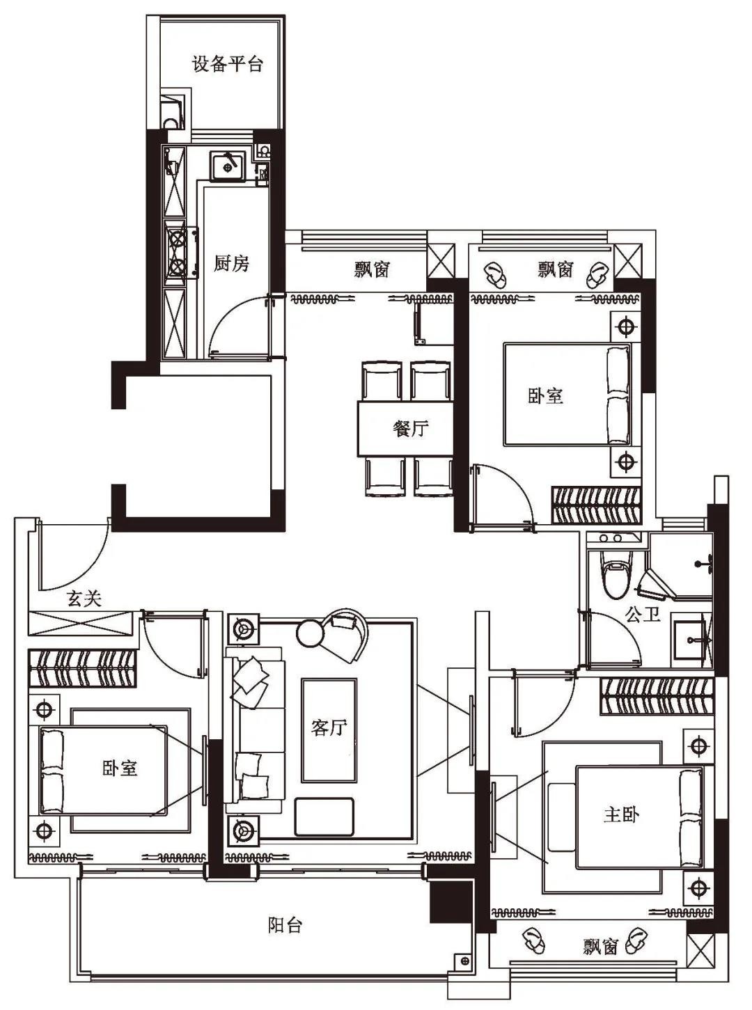万达西区class户型图