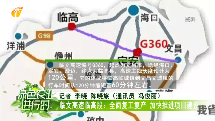 起点为文昌市,途经海口,定安,澄迈,终点为临高县,高速主线长度预计为