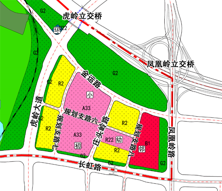 凤岭北长虹路板块新规划:新添5所学校!虹桥路将接通翠竹路!