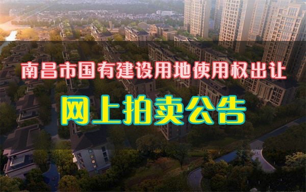 南昌市国有建设用地使用权出让网上拍卖公告