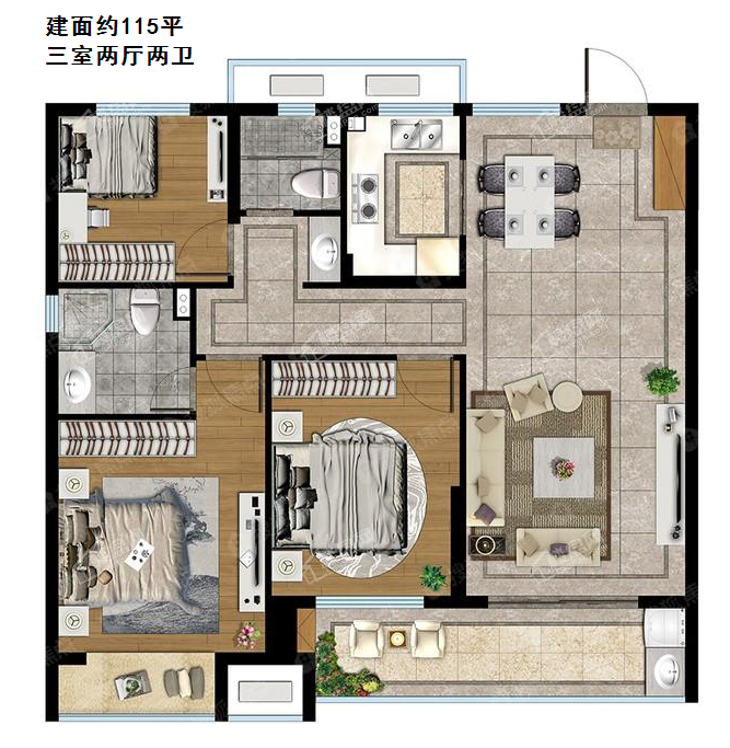 水韵蓝湾户型图图片