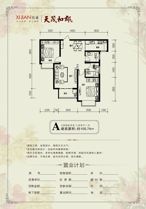 运城西建天茂和郡户型鉴赏 多样户型营造完美生活!-运城楼盘网