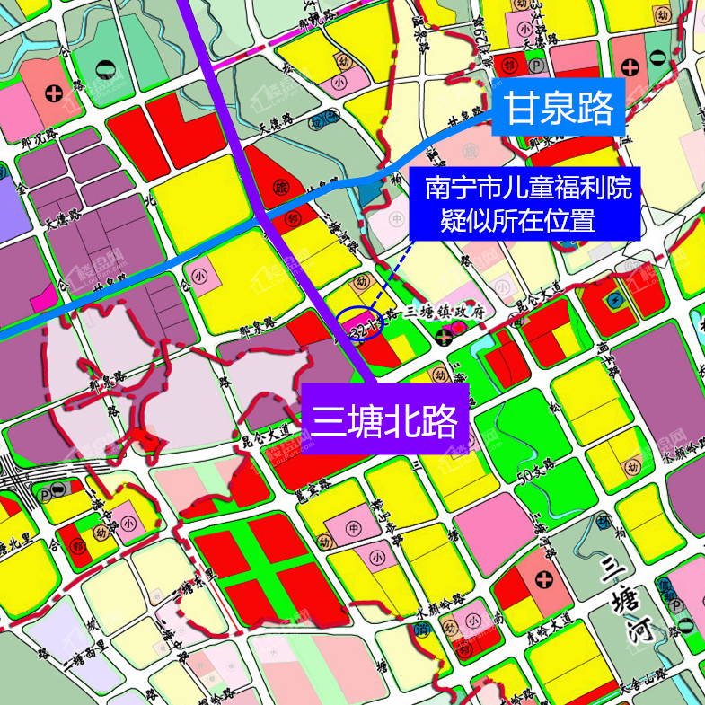 南宁市三塘镇规划图图片