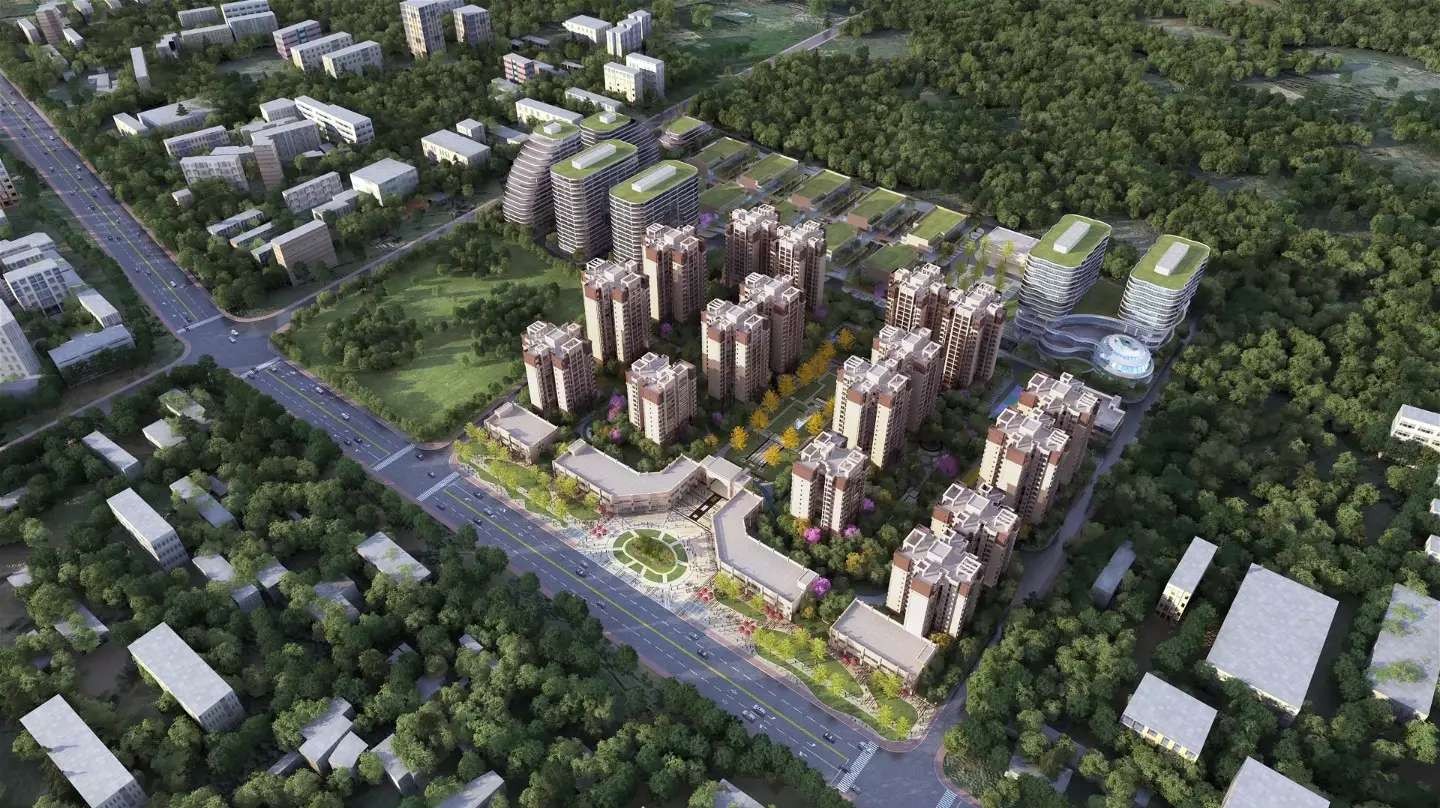 【圣桦城】包含4栋独栋商业和11栋高层建筑 商业和住宅独立分开-眉山