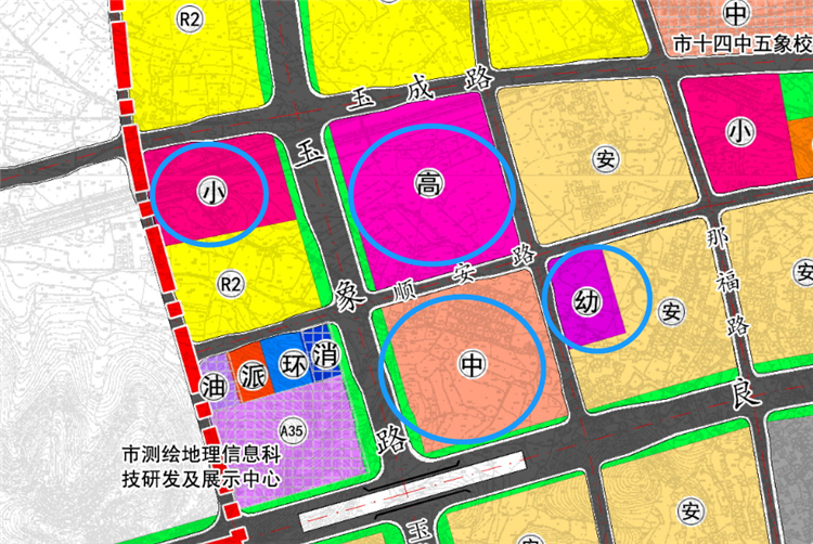 五象湖板块又出新控规规划7所新学校1所医院1所邻里中心