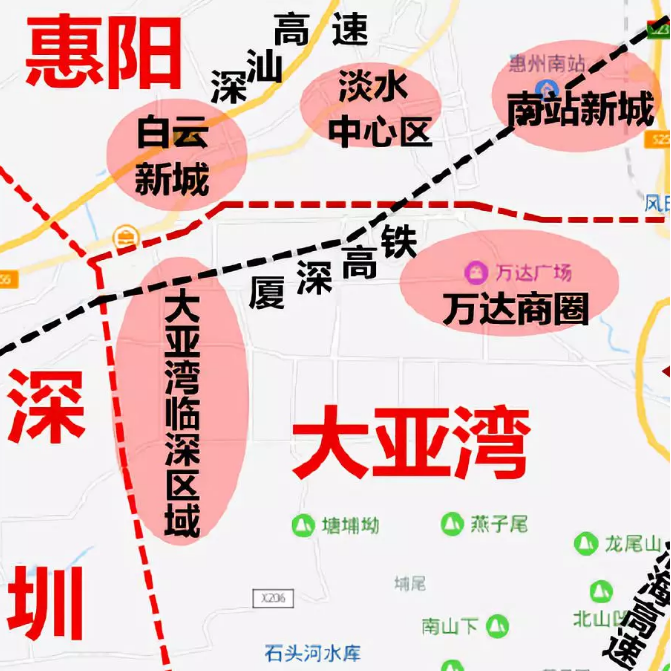 惠州惠阳白云新城重点规划及未来白云新城潜力