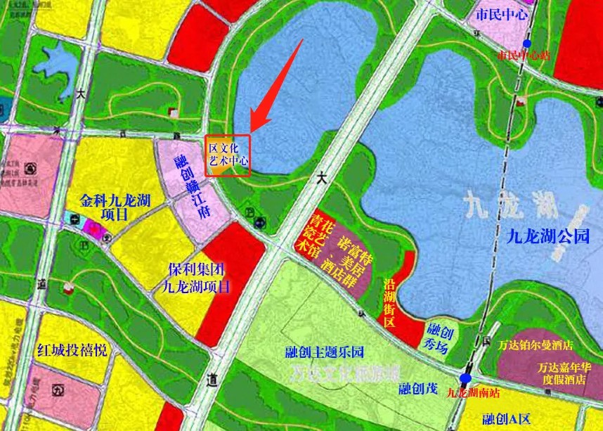 南京九龙湖规划总图图片