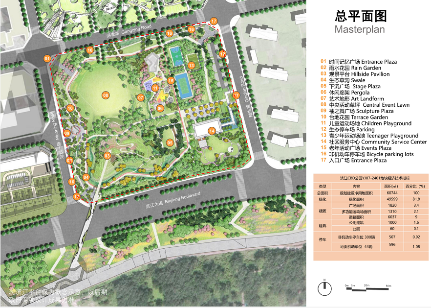滨江CBD公园YJ07-2401地块规划设计方案出炉