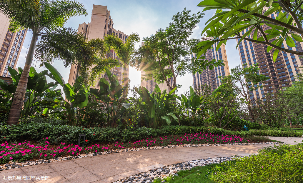 懂您的社区园林,汇景九里湾湾区上的都市桃源美景