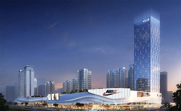 南有赣州汽车西站,北侧是新都汇购物中心,黄金实验小学,东有家具大