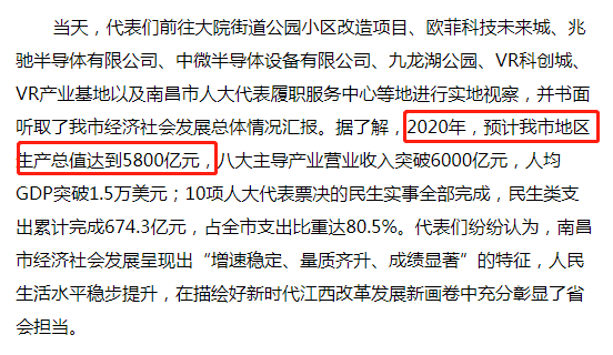 南昌gdp2020_南昌2020年GDP5800亿南昌GDP在5000亿层面徘徊了4年合肥GDP(2)