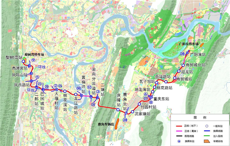 重庆轨道24号线地图图片