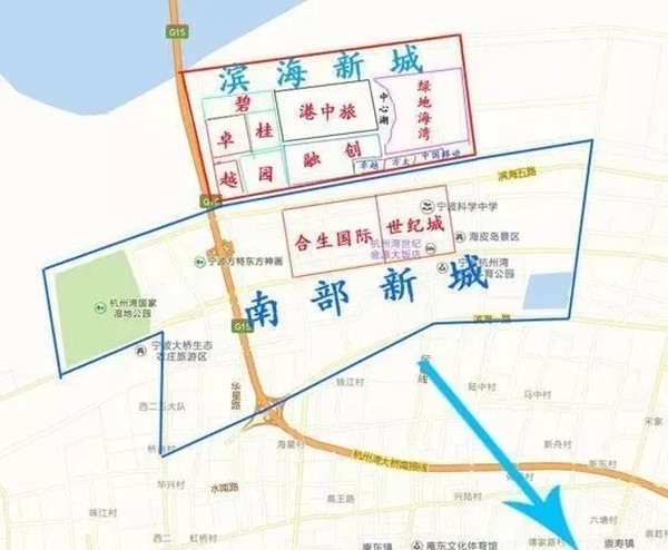 宁波杭州湾新区南部新城板块有哪些好楼盘？有哪些优势，周边配套怎么样？