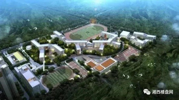 书香文君花园项目紧邻湘郡礼德思学校,乾城大道往南可至乾东芙蓉小学