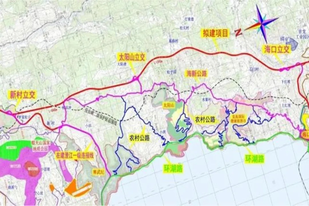 澄华高速公路路线图图片